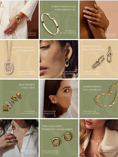 Social Media Design - Hina Jewellery social media content