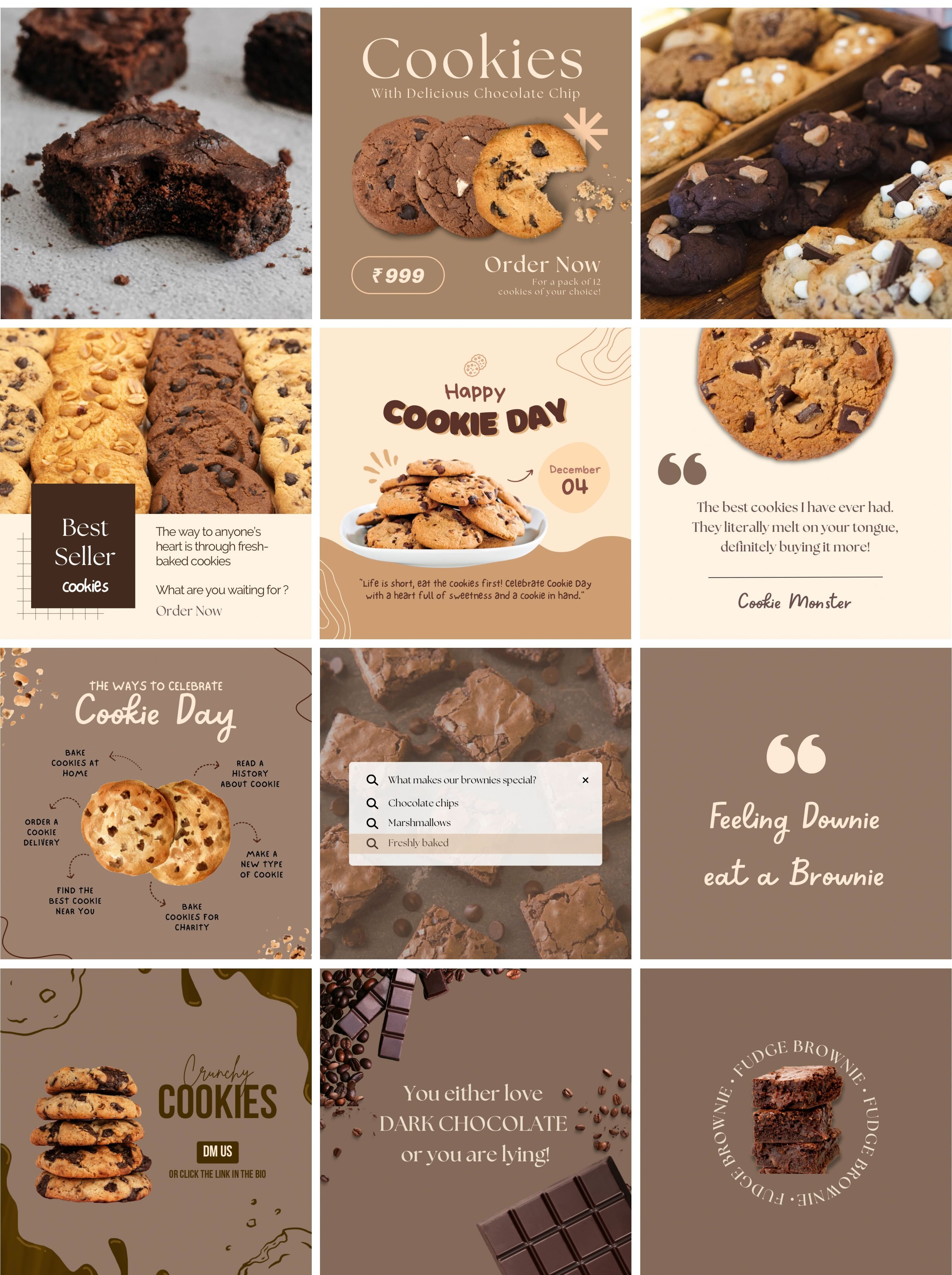 Social Media Design - Cookieee social media content
