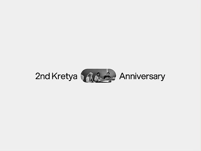 2nd Kretya Studio Anniversary agency anniv anniversary birthday branding clean design dribbble team holiday interaction kretya kretya studio micro interaction minimal minimalist party studio