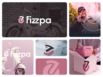 Fizzpa Logo Rebranding brand identity branding delivery logo logo logo mark minimalist rebranding scooter logo service logo supply logo