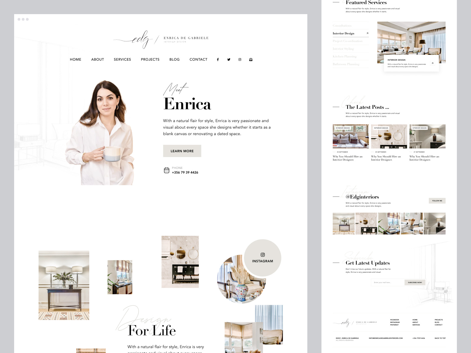 Example of Websites (Design + Dev)