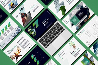 GreenTech Deck branding creative deck design graphic design guideline illustration layout powerpoint presentation
