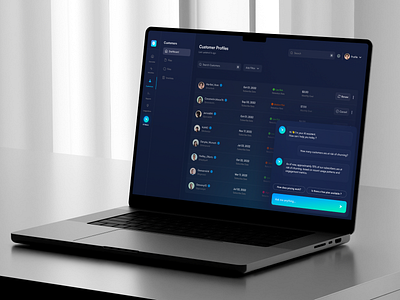 AI CRM Dashboard client management client relationship crm dark mode dashboard dashboard design ui ux