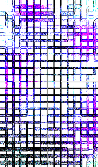 Distorted Abstract Maze abstract art distortion squares