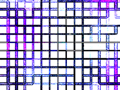 Distorted Abstract Maze abstract art distortion squares