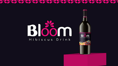 Bloom - Brand Design brand identity branding drinks graphic design hibiscus drink illustration logo design wine