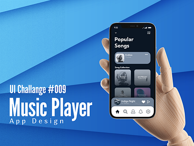 Music Player App Design UI Challange #009 app app design branding design figma graphic design music player ui ui challange ui design