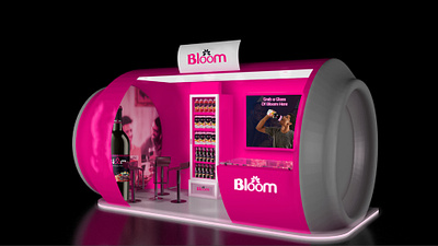 Bloom - Hibiscus Drink - Brand Design bloom branding hibiscus drink logo mockup store wine zobo drink
