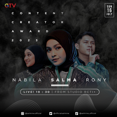 CONTENT CREATOR AWARD SALMINE OFFICIAL FEED branding graphic design