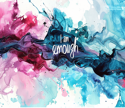 Digital Art of "I am Enough" 3d design digital art graphic design illustration