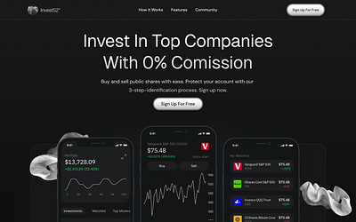Crypto Investment Website bitcoin crypto investing app investment trading ui ux webui