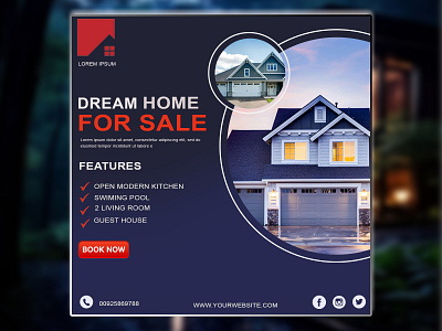 Real estate post 3d animation branding graphic design logo motion graphics ui