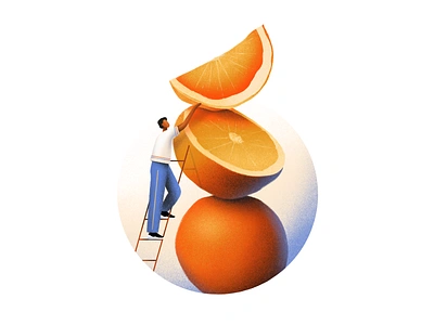 Oranges character illustration design digital illustration editorial editorial illustration flat graphic design graphic illustration illustration illustration work orange spot illustration texture vector