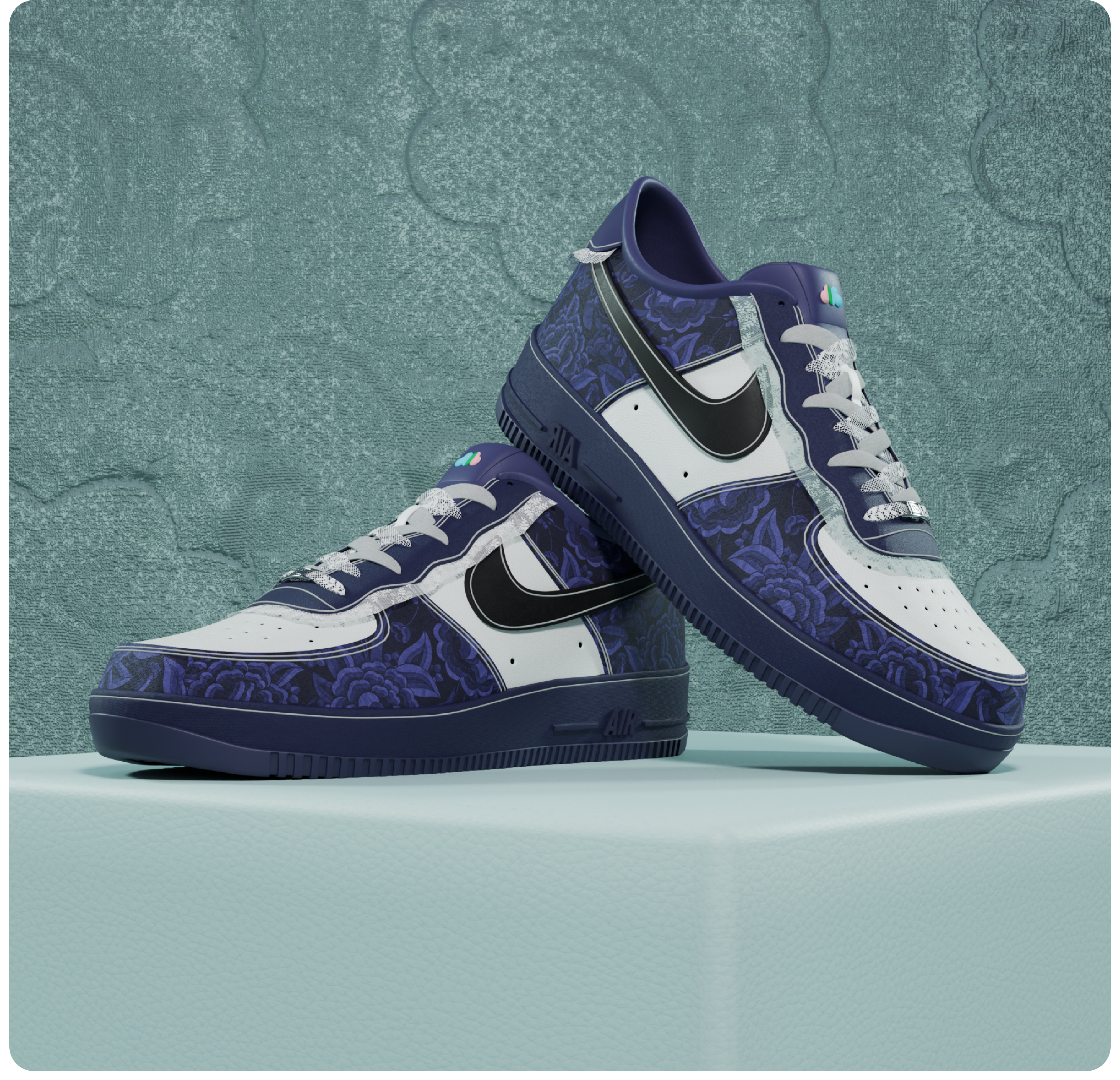 Nike Air Force 1 X Stromae 3d air force 1 blender branding branding identity design identity illustration just do it multitude nike nike air force 1 nike shoes nike x stromae render shoes stromae stromae shoes strome x nike visual identity