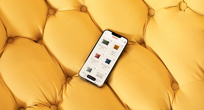 Stoov cushions e commerce interface minimalist ui ux variants