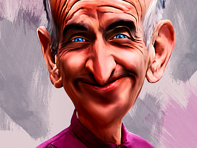 Caricature Louis De FUNES caricature characters compositing design digital art digital painting graphic design photoshop poster print psd