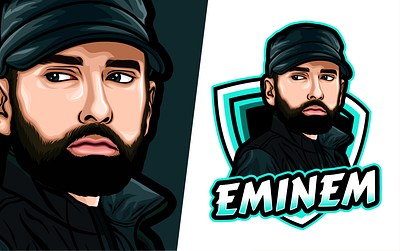 Eminem Gaming Logo Mascot branding cartoon eminem esport esport logo gaming logo logo logo design mascot mascot logo vector