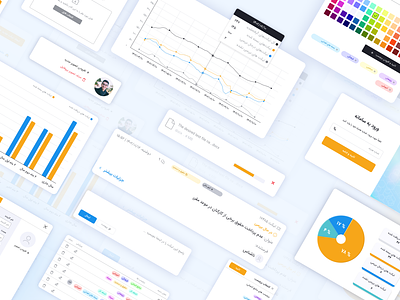 UI Mood board - Panel admin panel card dashboard management mood board panel report survey ui ux