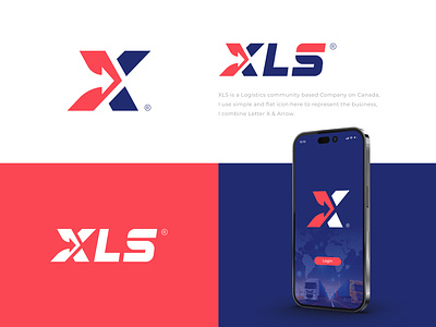 XLS® - Logo for Logitic, Transport Service brand guideline branding branding identity courier courier logo design graphic design illustration logistics logistics logo logo logo type transport transport logo transportation ui vector