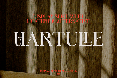 Hartulle Display Font branding font display font family font fashion font groovy font headline font ligature logotype magazine font modern font retro font serif trendy font typeface unique font vintage font wedding font