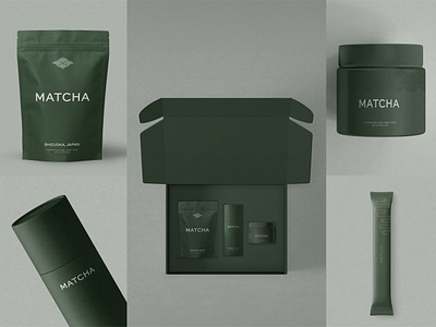 Matcha Packaging Design branding branding design design graphic design matcha matcha packaging design package design packaging packaging design