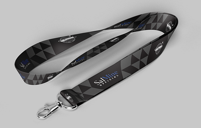 Lanyard SALMINE OFFICIAL branding lanyard mockup