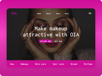 Ecommerce Website Design branding design ecommerce makeup store uiux web design