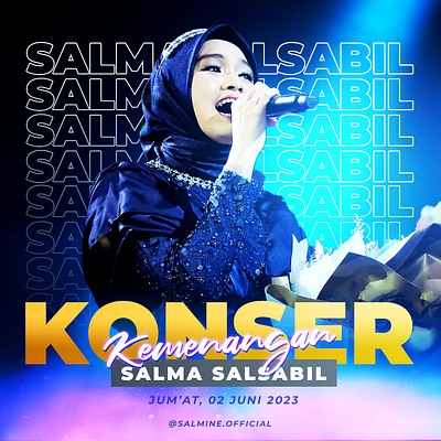 konser kemenangan salma branding graphic design