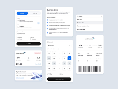 Flight Book - Component airbnb animation b2b component design system dipa inhouse flight app flight booking journey place product product design startup ticket tourism travel travel agency trip ui vacation