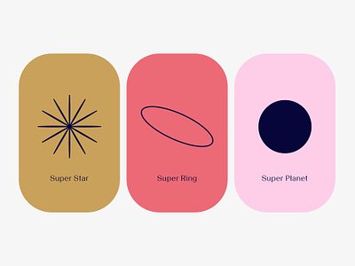 Superstellar branding graphic design iconography icons illustration kids brand minimalist vector visual concept visual system
