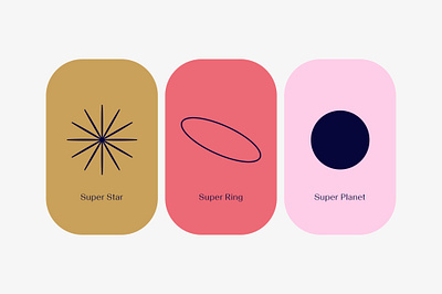 Superstellar branding graphic design iconography icons illustration kids brand minimalist vector visual concept visual system