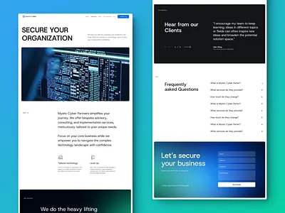 Mystic Cyber's Secure Website Redesign cyber security