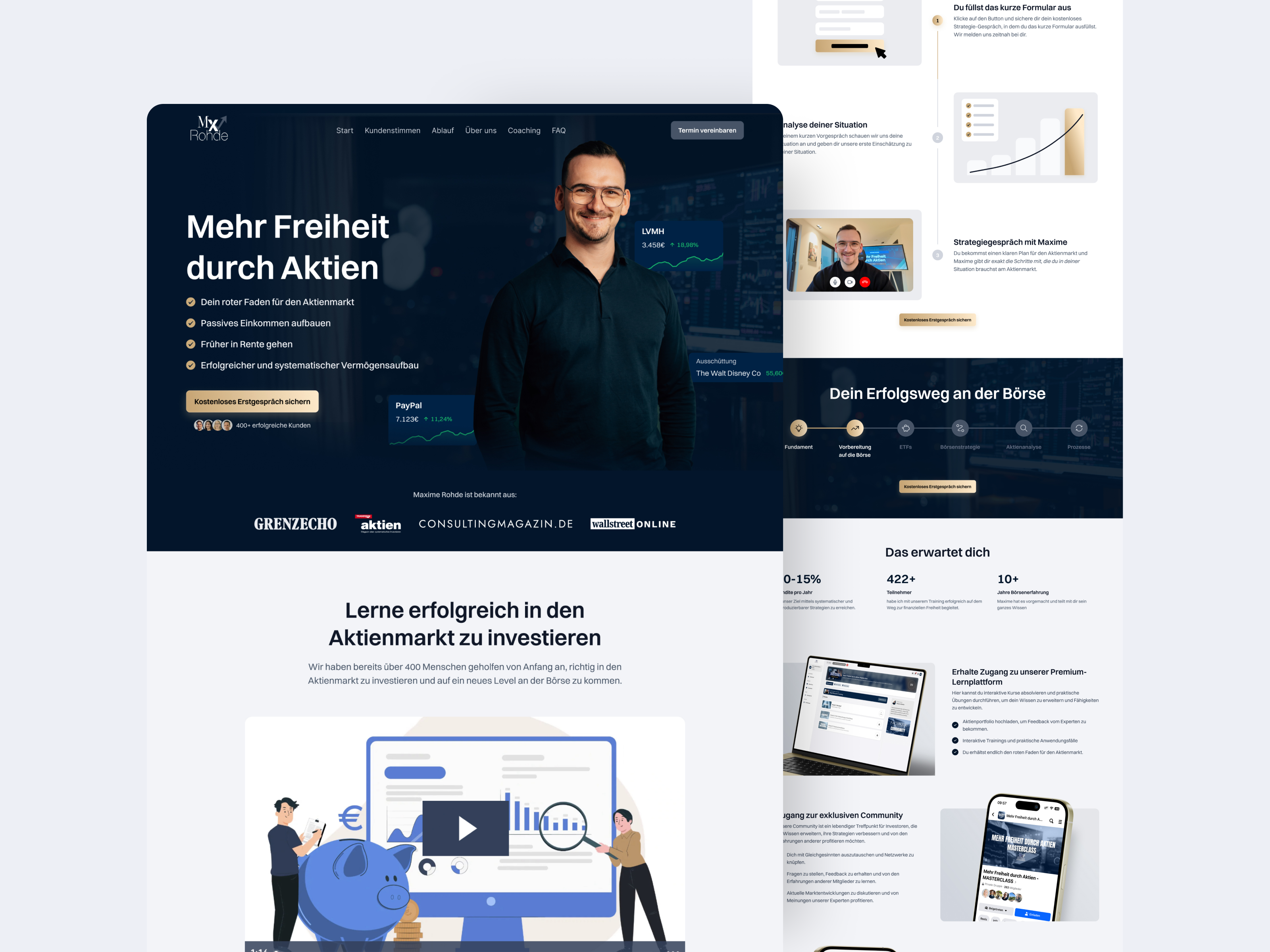 Maxime Rohde: Website Relaunch