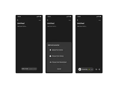 Compose Song design music app ui