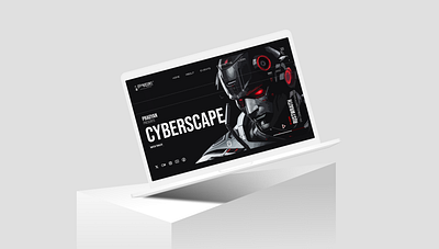 Cyberspace Website Concept cyber design gamification graphic design robot typography ui ux vector website