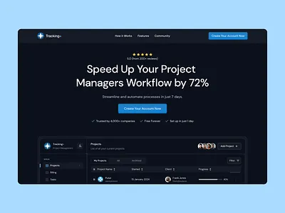 Project Management Website app design management app project management ui ux web web ui website