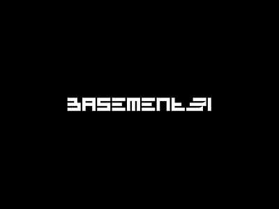 BASEMENT31 basement branding clean design grid identity lettering logo minimal rave staircase stairs symbol techno type typography