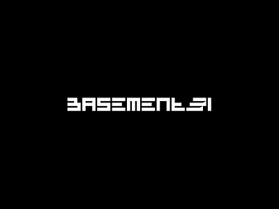 BASEMENT31 basement branding clean design grid identity lettering logo minimal rave staircase stairs symbol techno type typography