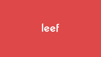leef brand branding clothing custom design font identity leef lettering logo symbol type typography