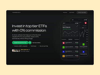 Investment Web Nft Bitcoin bitcoin invest investment app landing page nft promotional page ui ux web ui