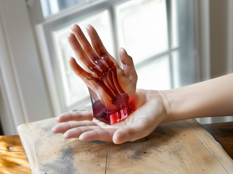 Trophy hand generative ai hand illustration jello midjourney surreal