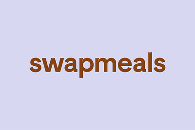 Swapmeals branding food fun graphic design logo minimalist playful
