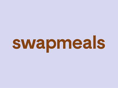 Swapmeals branding food fun graphic design logo minimalist playful