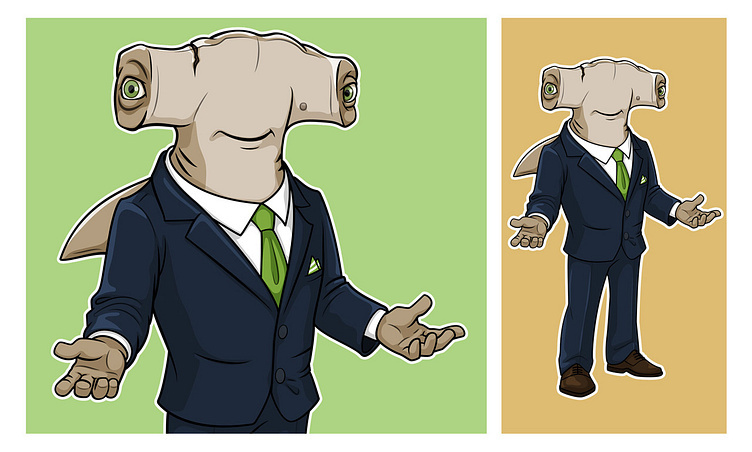 Example of Customized Cartoon Mascot Design 