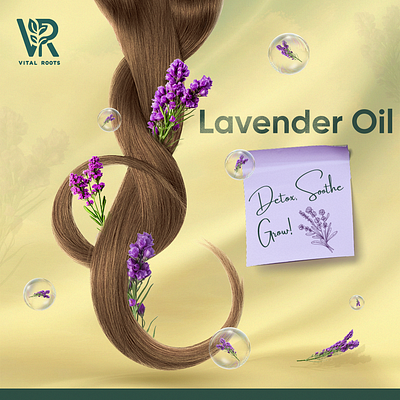 A creative design of a hair strand for a hair care brand. campaign creative creative ads creative concept creative hair ads creative idea creativity fruits hair hair care strategy hair strand hair strands inspiration inspirational lavender natural skin care oil oil natural oils social media