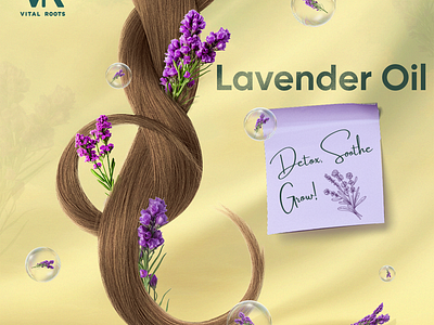 A creative design of a hair strand for a hair care brand. campaign creative creative ads creative concept creative hair ads creative idea creativity fruits hair hair care strategy hair strand hair strands inspiration inspirational lavender natural skin care oil oil natural oils social media