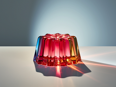 glass jello generative ai glass illustration jello midjourney