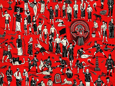 Gods and comrades illustration