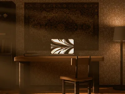 USSR Macbook Air 3d branding graphic design