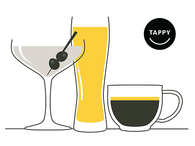 Tappy illustrations adobe illustrator branding design digital illustration glasses icon illustration line art